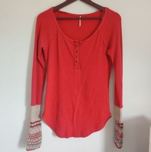 Free People thermal shirt